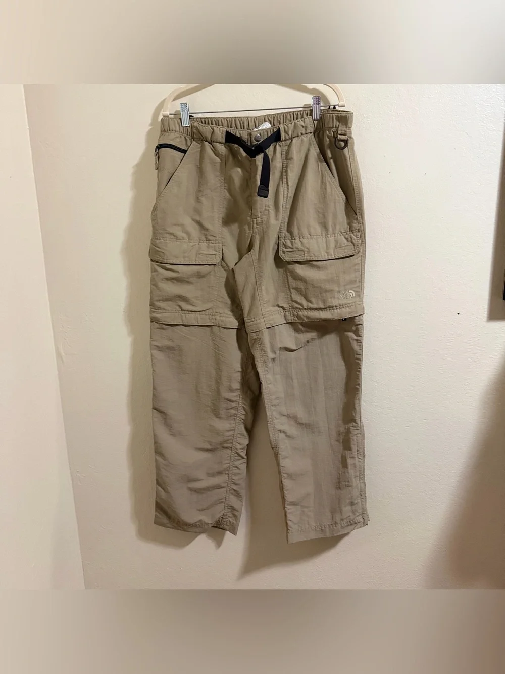 The North Face Convertible Hiking Pants Men's L Tan/Beige Cargo Trail outdoor
